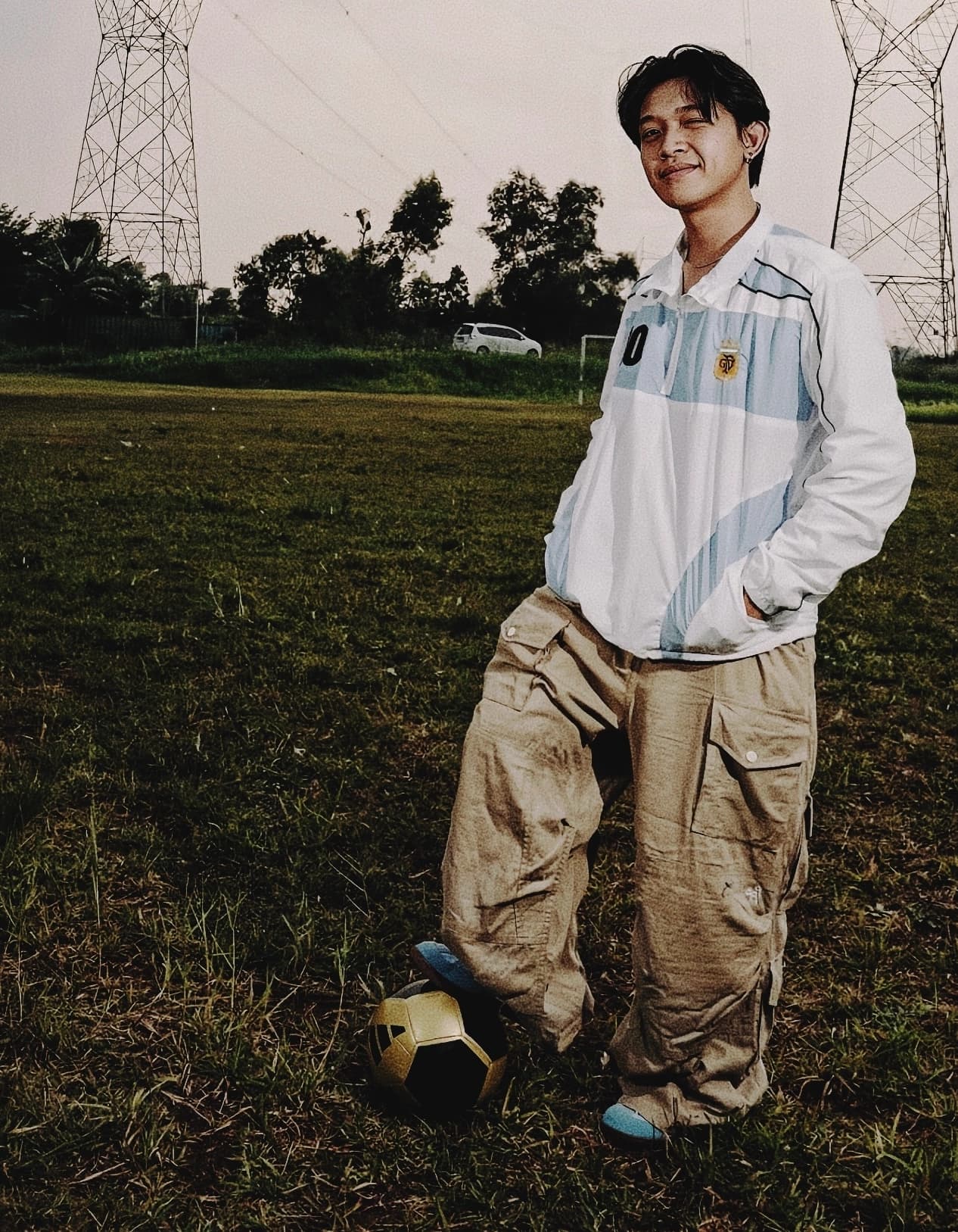 PARACHUTE HALFZIP WINDBREAKER JACKET - ARGENTINA